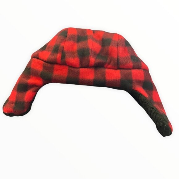 NWT Nordstrom Capelli New York Little Boys Trapper Hat Red Plaid Ear Flap Set - Picture 5 of 9